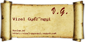Vizel Gyöngyi névjegykártya